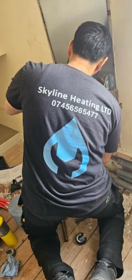 Gas engineer working