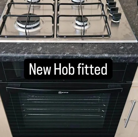 New gas hob fitted